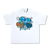 White snow hearts winter season Urban Heavy Tee - Zillion Design Studio