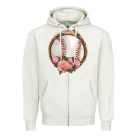 Oatmeal Heather western baseball with roses Zipper Hoodie - HRA Design Shop