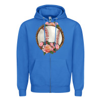 True Royal western baseball with roses Zipper Hoodie - HRA Design Shop