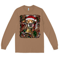 Toasted Coconut christmas heifer with leoard and cowhide Long Sleeve Tee - RanaPortraitStore