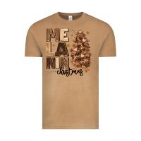 Melanin Christmas With Christmas Tree Vintage Tee | Teevron