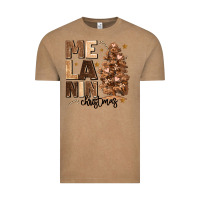 Vintage Coffee melanin christmas with christmas tree Vintage Tee - MaliasSmallBusiness
