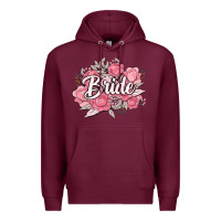 Burgundy bride Premium Hoodie - MaliasSmallBusiness