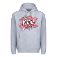 Heather Grey bride Premium Hoodie - MaliasSmallBusiness