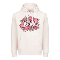 Pale Pink bride Premium Hoodie - MaliasSmallBusiness