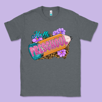 Hello Preschool Classic Tee Designed By Ranaportraitstore