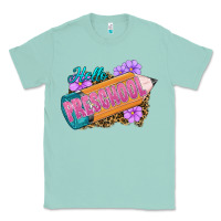 Seafoam hello preschool Classic Tee - RanaPortraitStore