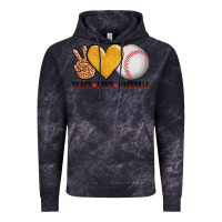 Cloud Black peace love baseball Vintage Hoodie - AdoDesignShop