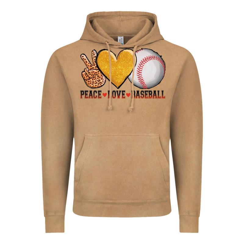 Peace Love Baseball Vintage Hoodie by AdoDesignShop | Teevron