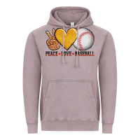 Vintage Zinc peace love baseball Vintage Hoodie - AdoDesignShop