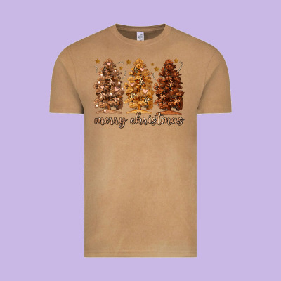Vintage Tee melanin christmas trees
