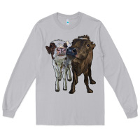Moon Dust two heifer cows Long Sleeve Tee - RanaPortraitStore