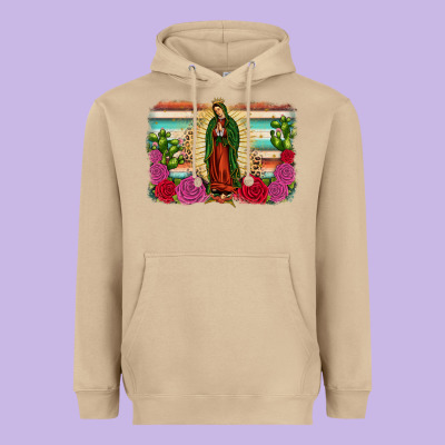 Western Our Lady Of Guadalupe Heavyweight Hoodie Designed By Jahusdesignshop