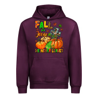 Mauve Wine fall for jesus he never leaves Urban Hoodie - MaliasSmallBusiness