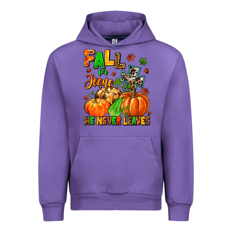 Fall For Jesus He Never Leaves Urban Hoodie by MaliasSmallBusiness | Teevron