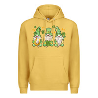 Antique Gold st. patrick's day gnomes Premium Hoodie - MaliasSmallBusiness