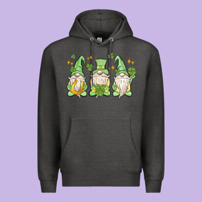 St. Patrick's Day Gnomes Premium Hoodie Designed By Maliassmallbusiness