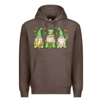 Coffee st. patrick's day gnomes Premium Hoodie - MaliasSmallBusiness
