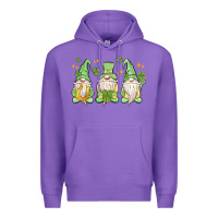 Purple st. patrick's day gnomes Premium Hoodie - MaliasSmallBusiness