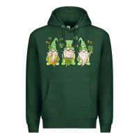 Sports Green st. patrick's day gnomes Premium Hoodie - MaliasSmallBusiness