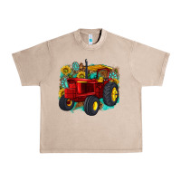 French Oak western tractor Urban Heavy Tee - texasbilliewilder