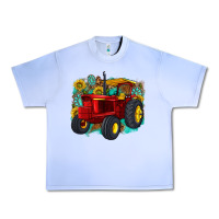 Grape Ice western tractor Urban Heavy Tee - texasbilliewilder