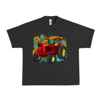 Pigment Black western tractor Urban Heavy Tee - texasbilliewilder