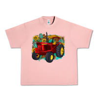 Salmon western tractor Urban Heavy Tee - texasbilliewilder