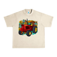 Sandshell western tractor Urban Heavy Tee - texasbilliewilder