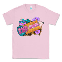 Bubblegum Pink Hello 2nd Grade Classic Tee - RanaPortraitStore