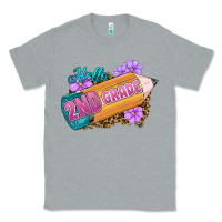 Heather Grey Hello 2nd Grade Classic Tee - RanaPortraitStore