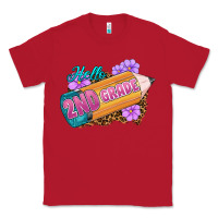 Red Hello 2nd Grade Classic Tee - RanaPortraitStore