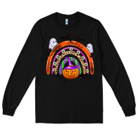 Black halloween rainbow Long Sleeve Tee - Zillion Design Studio