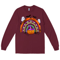 Burgundy halloween rainbow Long Sleeve Tee - Zillion Design Studio