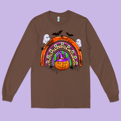 Halloween Rainbow Long Sleeve Tee Designed By Zillion Design Studio