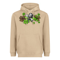 Mushroom Western Cowhide Leopard Glitter Shamrocks Heavyweight Hoodie - Jasminsmagicworld