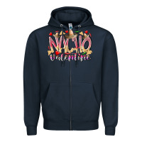 Navy nacho valentine Zipper Hoodie - RacoonDesign