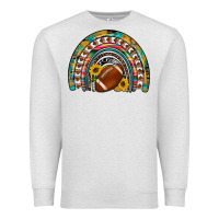 Oatmeal Heather football rainbow Premium Sweatshirt - Artiststas