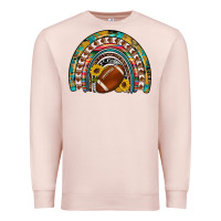 Pale Pink football rainbow Premium Sweatshirt - Artiststas