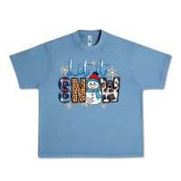 Pebble Blue let it snow Urban Heavy Tee - Zillion Design Studio