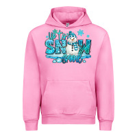 Fuchsia Pink up to snow good winter snowman Urban Hoodie - MaliasSmallBusiness
