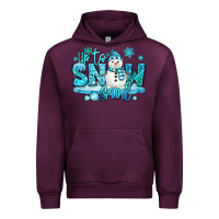 Mauve Wine up to snow good winter snowman Urban Hoodie - MaliasSmallBusiness