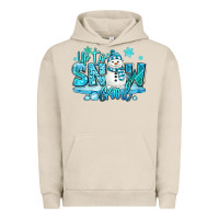 Pigment French Oak up to snow good winter snowman Urban Hoodie - MaliasSmallBusiness