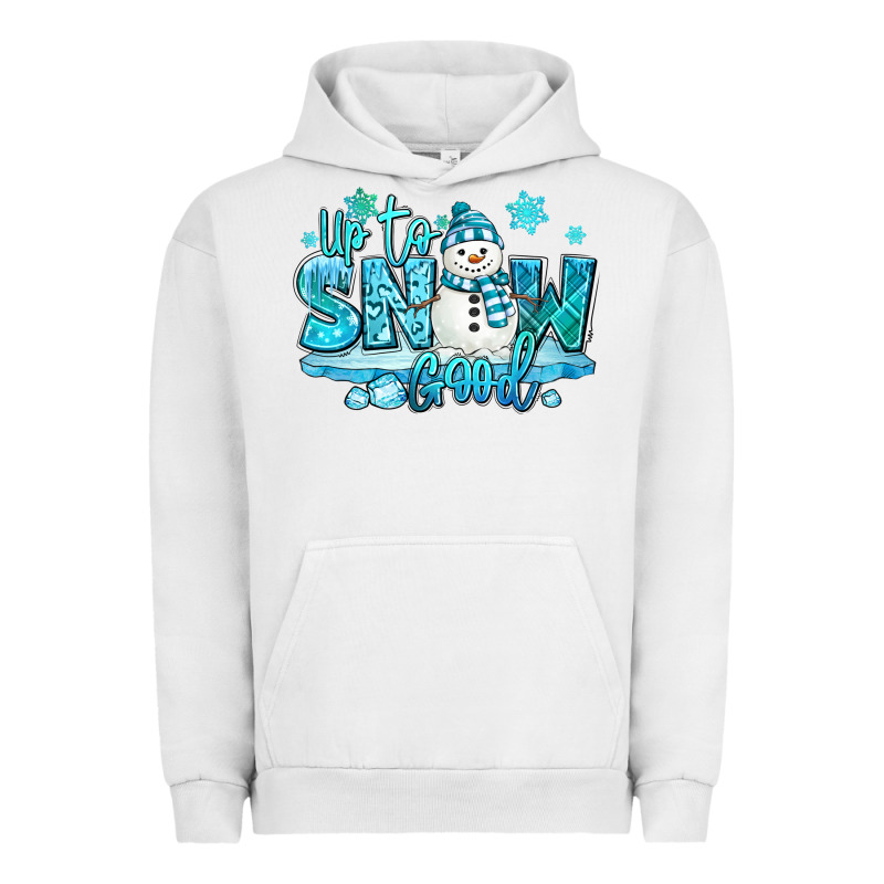 Up To Snow Good Winter Snowman Urban Hoodie by MaliasSmallBusiness | Teevron