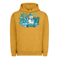 Pigment Peanut Butter up to snow good winter snowman Urban Hoodie - MaliasSmallBusiness