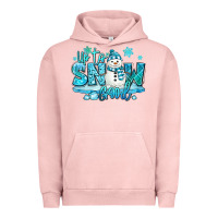 Pigment Salmon up to snow good winter snowman Urban Hoodie - MaliasSmallBusiness