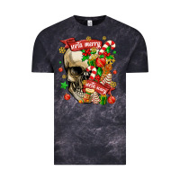 Cloud Black sorta merry sorta scary Vintage Tee - MaliasSmallBusiness