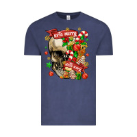 Vintage Denim sorta merry sorta scary Vintage Tee - MaliasSmallBusiness