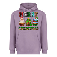 Lavender merry christmas with cupcakes Heavyweight Hoodie - AdoDesignShop