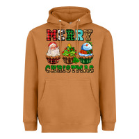 Meerkat merry christmas with cupcakes Heavyweight Hoodie - AdoDesignShop